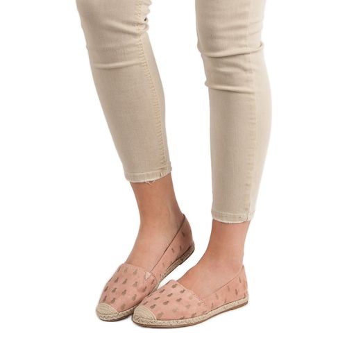 Pudrowe Espadryle W Ananasy r.41 na Arena.pl
