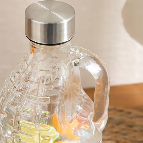 KARAFKA SZKLANA NA WODĘ SOK LEMONIADĘ MLEKO 1L BUTELKA Z ZAKRĘTKĄ na Arena.pl
