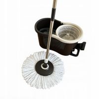 Mop obrotowy Twister brązowy z 2 wkładami mikrofibry