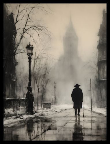 Plakat 60x80cm Mgła nad Londynem na Arena.pl