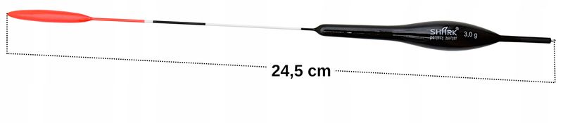 Spławik Przelotowy z BALSY SHARK Perfekt Hunter 3,0 g 24,5 cm zdjęcie 2