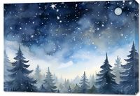 Obraz 100x70cm Tajemniczy Las o Zmierzchu