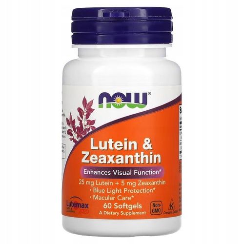 NOW FOODS Lutein Zeaxanthin (Luteina Zeaksantyna) na Arena.pl