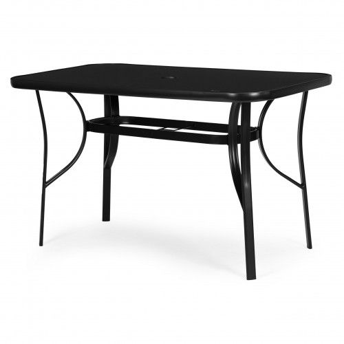 STÓŁ OGRODOWY MULTIGARDEN 140X80 CM STAL HARTOWANE SZKŁO na Arena.pl