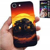 ETUI DO IPHONE 7 / 8 / SE2 - MONSTERTRUCK, CIĘŻARÓWKA, WZORY + SZKŁO
