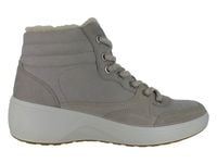 Ecco Botki damskie ocieplane - Soft 7 - rozmiar 36 - szare, skóra nubukowa