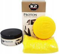 Twardy Wosk Carnauba K2 PROTON do Ochrony Lakieru z Mikrofibrą i Aplikator