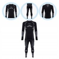 Komplet bielizny termoaktywnej męskiej OneTeam Achill Set czarny