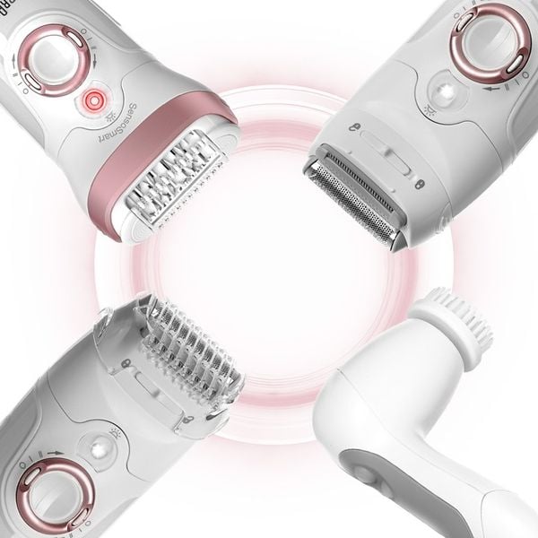 DEPILATOR BRAUN Silk-epil 9 DELUXE FACE PACK Wet&Dry+ GOLARKA + DODATKI 4w1 zdjęcie 11