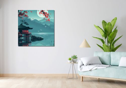 Obraz 90x90cm Japoński Pawilon na Arena.pl