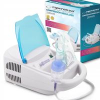 Inhalator pneumatyczny tłokowy Esperanza Zephyr ECN002 biały, błękitny