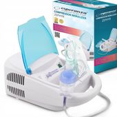 Inhalator pneumatyczny tłokowy Esperanza Zephyr ECN002 biały, błękitny