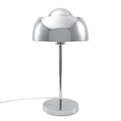 Lampa stołowa metalowa srebrna SENETTE