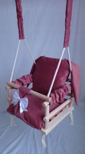 HUŚTAWKA 3w1 DZIECI MIŚ BORDOWA dom ogród pokój na Arena.pl