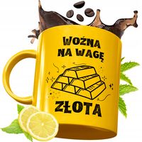 Złoty Kubek Premium Dla Woźnej Prezent Z Nadrukiem Ze Zdjęciem