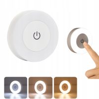 Lampka Nocna LED 3 Tryby Barwy TSG-178 Światła Bezprzewodowa Dotykowa