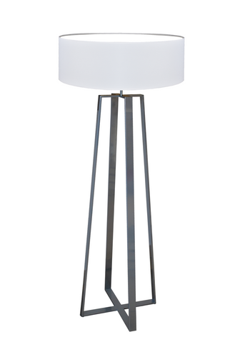Lampa stojąca  MOSS E27 abażur walec na Arena.pl