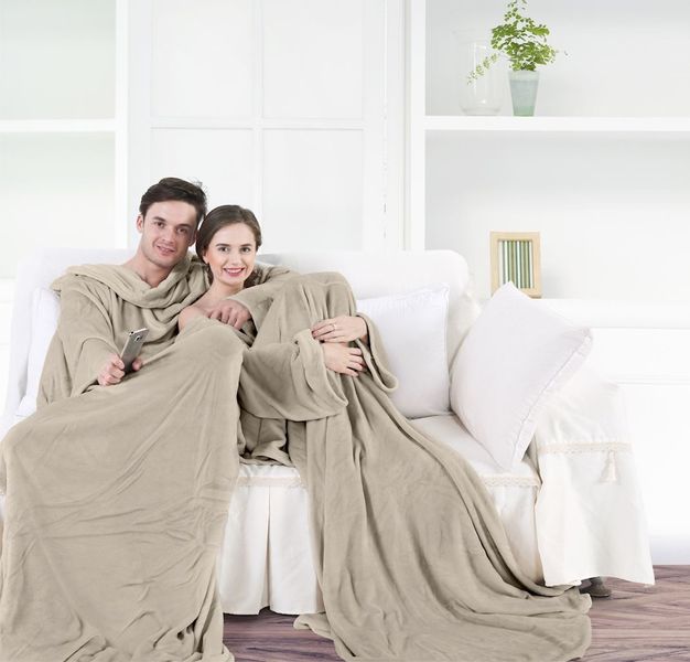 Koc DecoKing LAZY CAPPUCCINO 170x200 zdjęcie 2