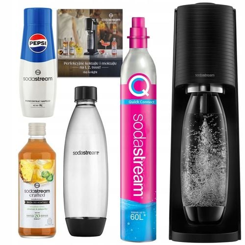 Saturator SodaStream Terra 1 but cylinder syrop Pepsi 3x12ml Crafted na Arena.pl