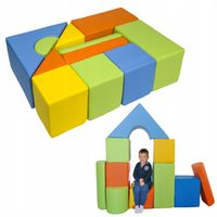 POLSKIE Duże Klocki Piankowe ZAMEK dla DZIECI Domowy Plac Zabaw Przedszkole