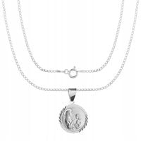 SREBRNY ŁAŃCUSZEK I MEDALIK KOMUNIA CHRZEST DLA DZIEWCZYNKI CHŁOPCZYKA 925