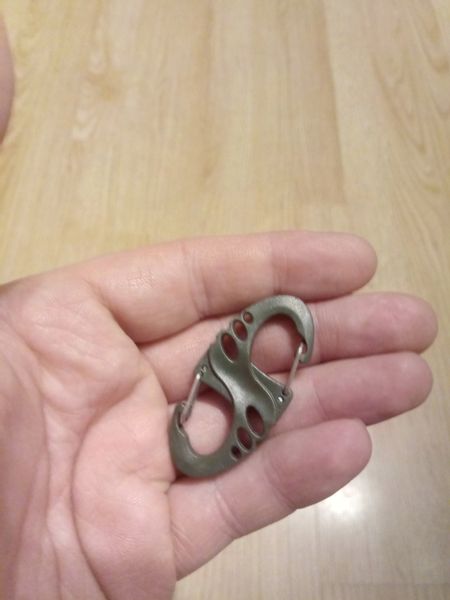 Mini karabińczyk klamra haczyk do kluczy plecak pasek taktyczny plastikowy zdjęcie 2