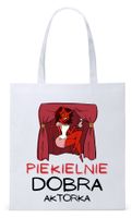 Torba Biała Eco Shopper Dla Aktora Aktorki Prezent Z Nadrukiem Ze Zdjęciem