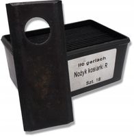 NÓŻ NOŻYK DO KOSIARKI ROTACYJNEJ POLSKIEJ 18 SZT GERLACH 94x40x3 NOŻE Z-069