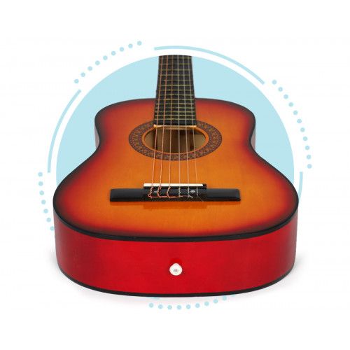 GITARA ECOTOYS DREWNIANA DLA DZIECI 18 PROGÓW 6 STRUN na Arena.pl