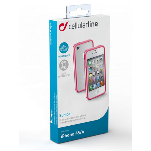 CELLULAR LINE Bumper Etui iPhone 4/4S różowe na Arena.pl