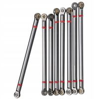 8 SZT ALUMINIOWE KORBOWODY PODWOZIA ROZSTAW OSI 313 MM KOLOR TYTANOWY