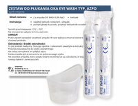 Zestaw aparat do płukania oka- duży 2x15ml kieliszek 0,9%NaCl