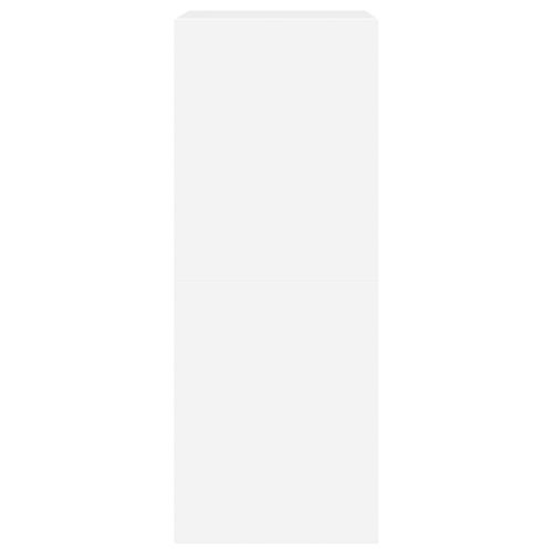 Szafka na buty z 2 uchylanymi szufladami, biała, 80x42x108 cm na Arena.pl