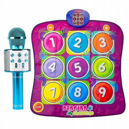 MATA MUZYCZNA do TAŃCZENIA TAŃCA + MIKROFON KARAOKE GŁOŚNIK BLUETOOTH 2W1 na Arena.pl