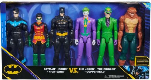 BATMAN FIGURKI DC COMICS DUŻY ZESTAW JOKER ROBIN I INNE 6W1 28 CM na Arena.pl