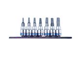 kpl. nasadek 1/4'' torx z otworem,7 szt t10-740 na szynie - ky2107pr