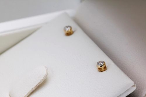 Złote kolczyki KZD2556 - Diament na Arena.pl