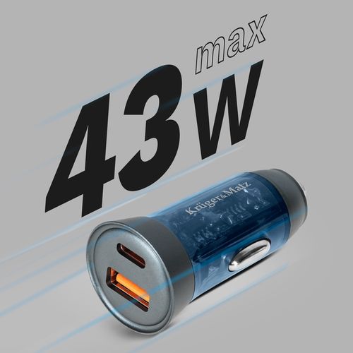 Szybka ładowarka samochodowa 30W USB C do zapalniczki 12-24V QC PD mocna na Arena.pl