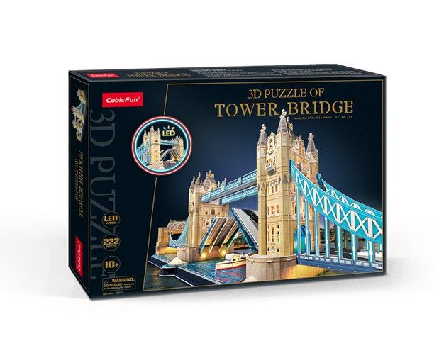 cubic fun puzzle 3d tower bridge led 5317 zdjęcie 1