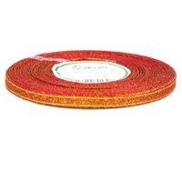Wstążka brokatowa CZERWONOZŁOTA 6mm 32m