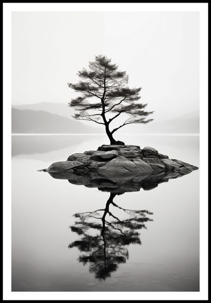 Plakat 68x101cm Samotne Drzewo zdjęcie 3