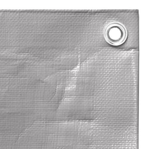 Plandeka, 260 g/m², 6x8 m, szara, HDPE na Arena.pl