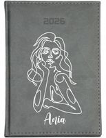 KALENDARZ A6 2026 TYGODNNIOWY terminarz z nadrukiem prezent Z IMIENIEM