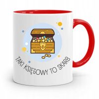 Kubek Czerwony Prezent Dla Księgowej Księgowego Z Nadrukiem Ze Zdjęciem