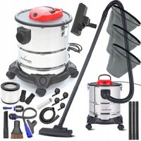 ODKURZACZ PRZEMYSŁOWY 2000W SUCHO DO KOMINKA GRUZU POPIOŁU DMUCHAWA