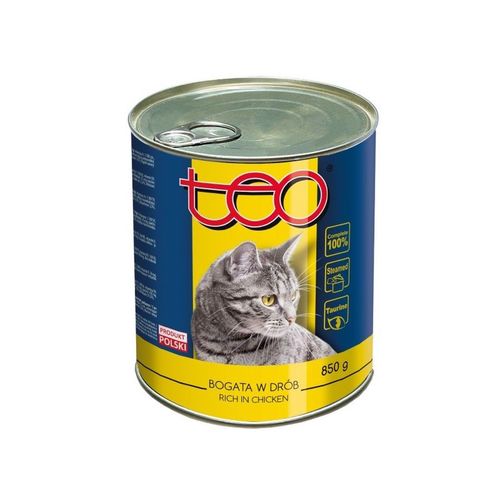 Karma mokra dla kota TEO bogata w drób 850 g na Arena.pl