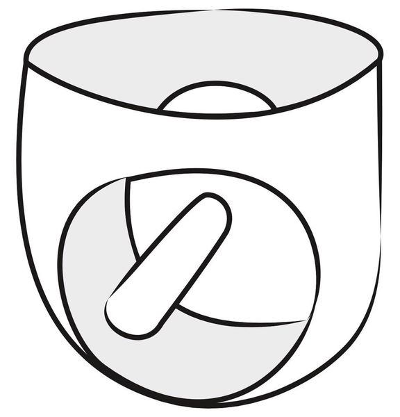 Latex Men's Briefs Black M/L zdjęcie 3