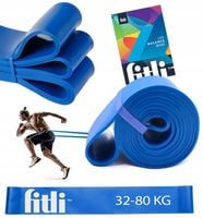 GUMA OPOROWA do Ćwiczeń POWER BAND Gumy Treningowe NIEBIESKA MOCNA 32-80kg