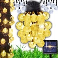 GIRLANDA SOLARNA LED OGRODOWA ŚWIETLNA ŻARÓWKI LAMPKI SOLARNE WISZĄCE KULKI