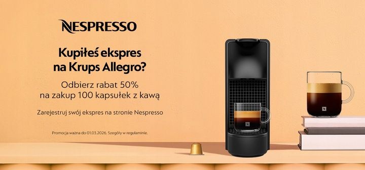 Ekspres KRUPS NESPRESSO Vertuo Pop XN9205 czerwony zdjęcie 1